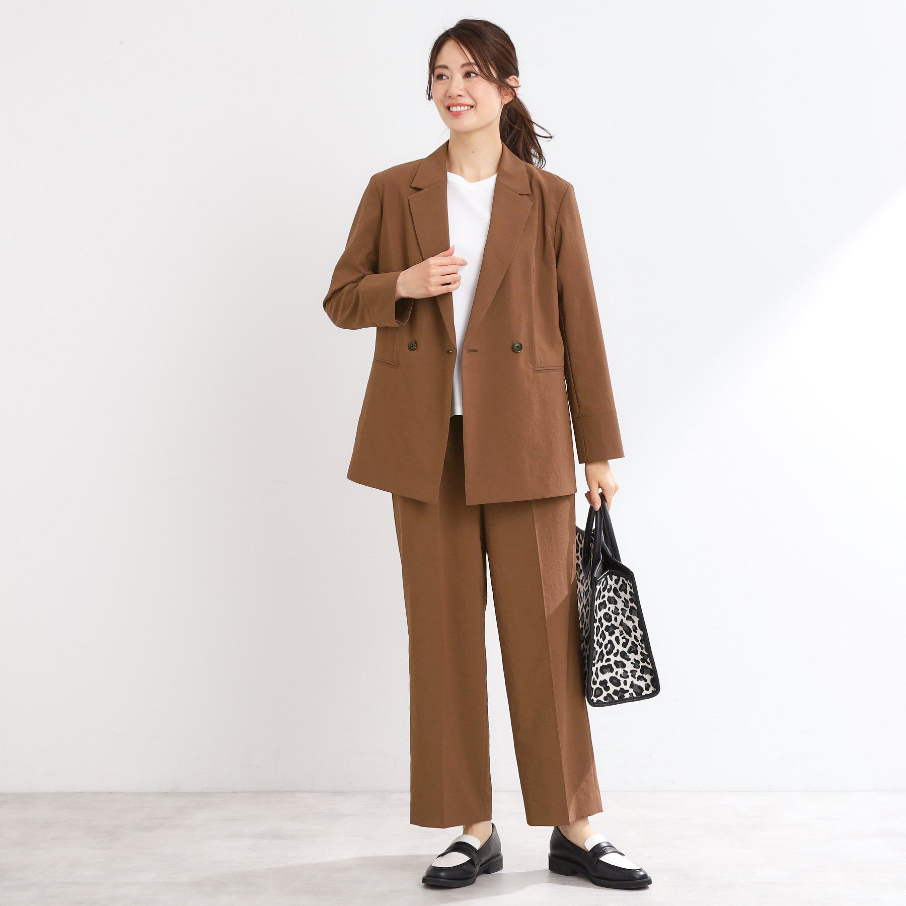 Reflect「【マシンウォッシュ可／セットアップ可／通勤におすすめ】ドライタッチダブルジャケット」|テーラードジャケット|