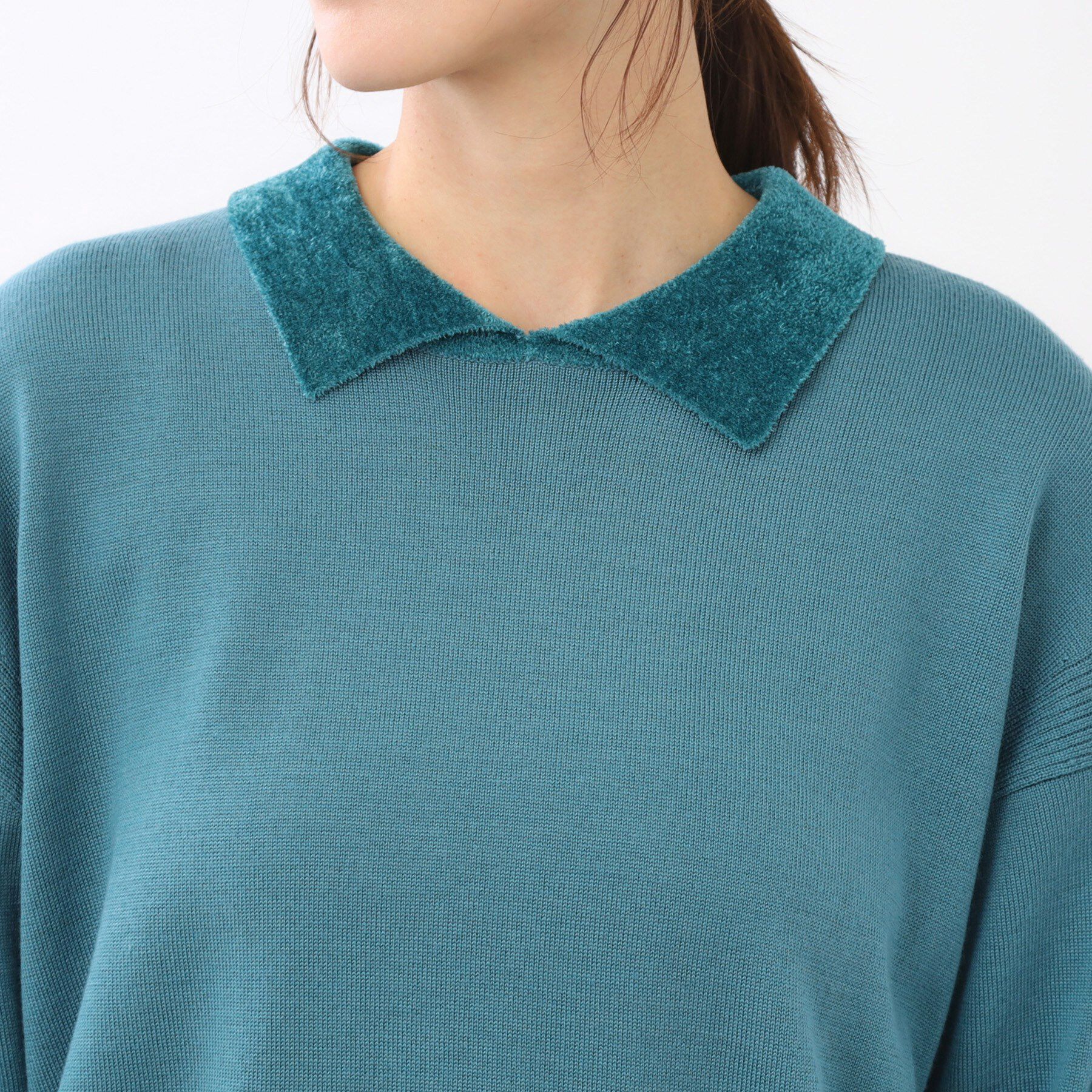 Reflect「【着映え◎】衿つきニットトップス」|ニット・セーター|