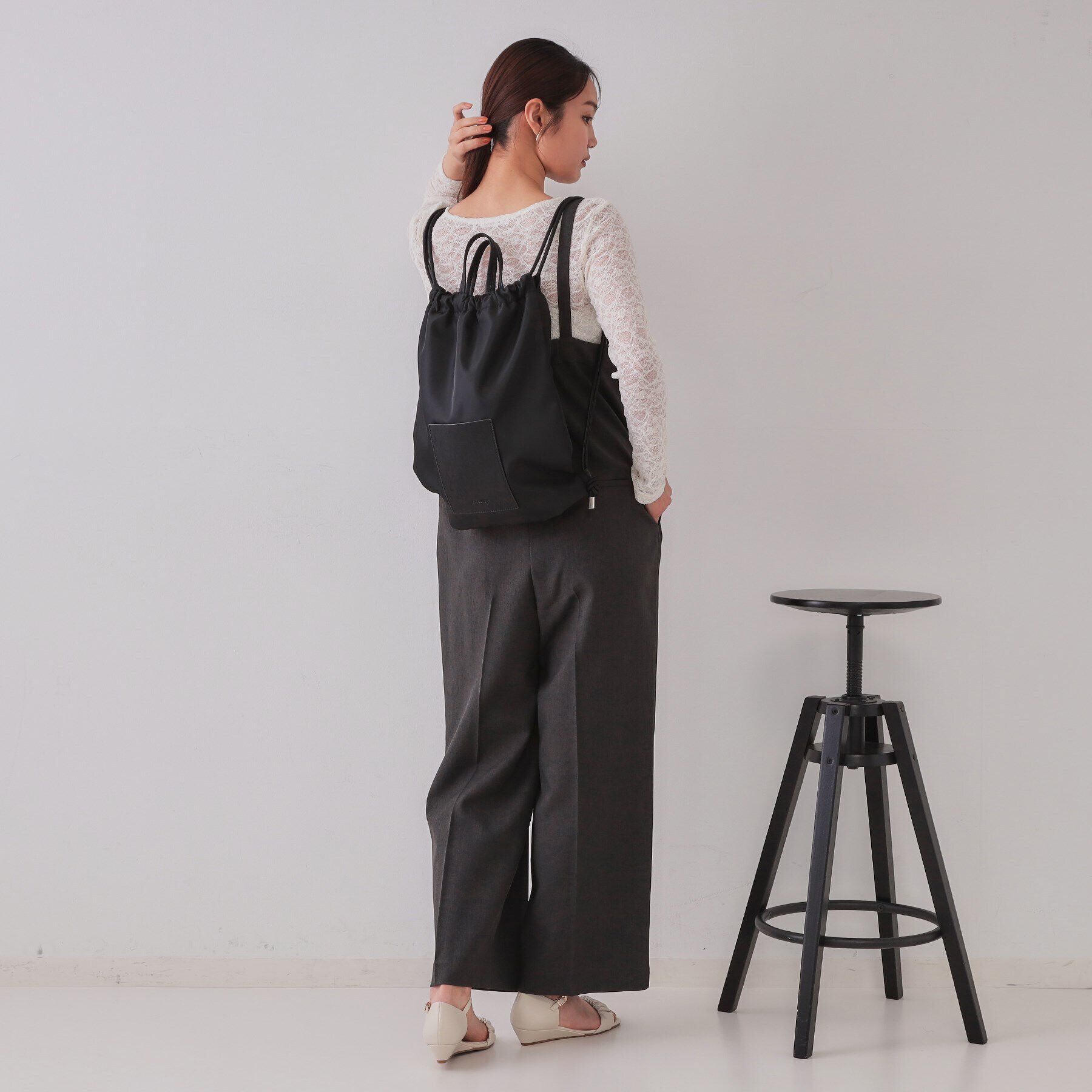 OPAQUE.CLIP「【A4サイズ対応】フロントポケットデザインナップザック」|リュック|