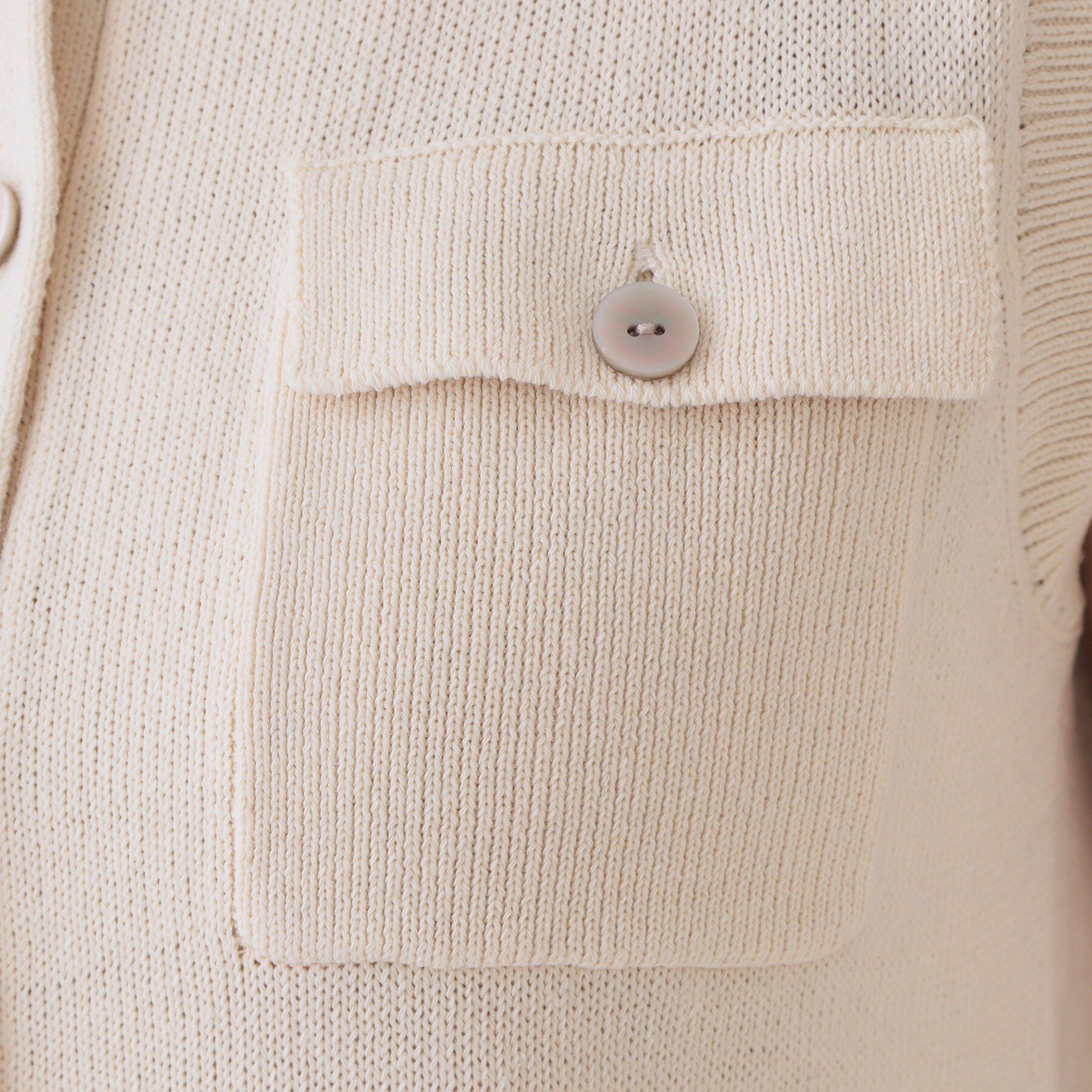 OPAQUE.CLIP「ダブルポケットニット【洗濯機洗い可】」|ニット・セーター|