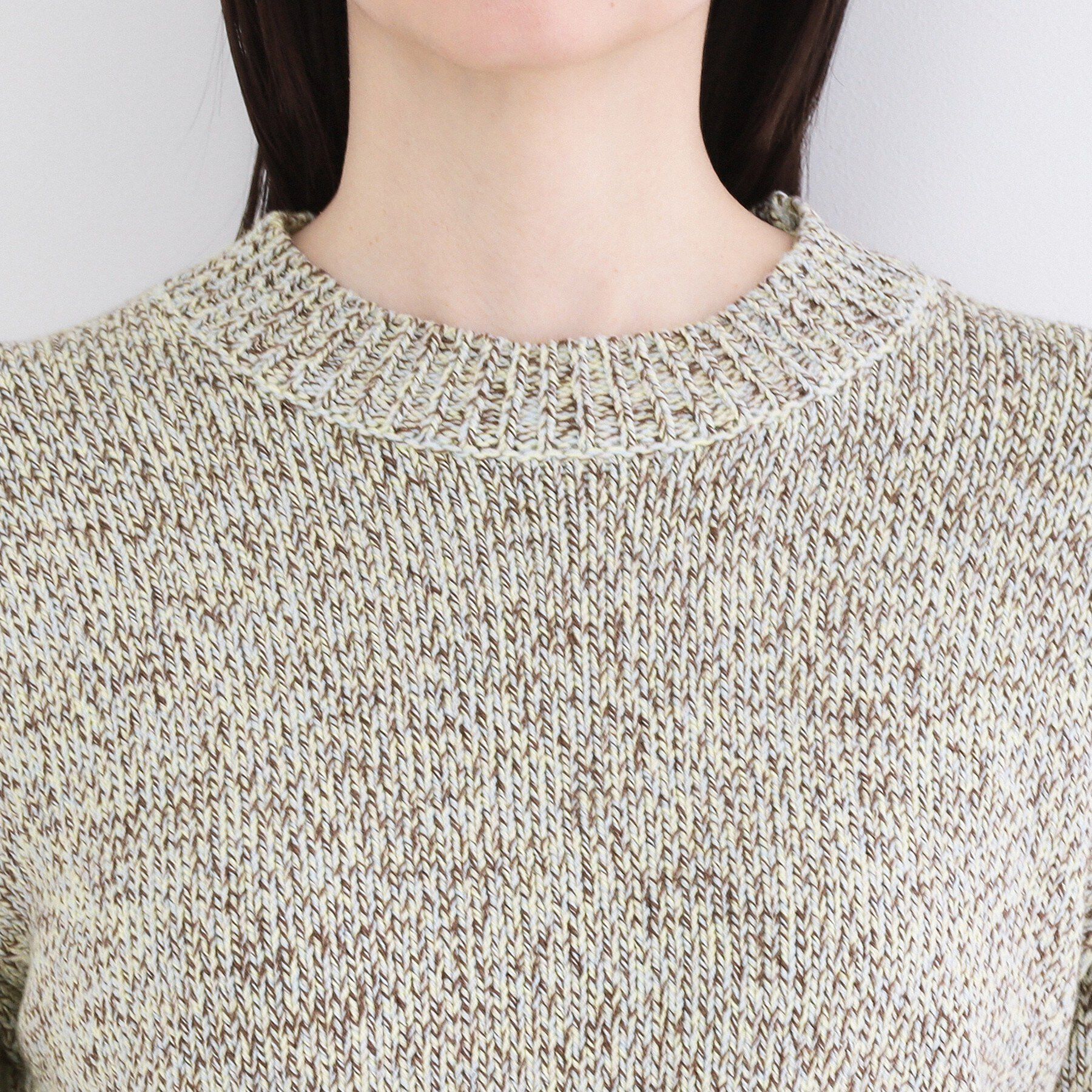 OPAQUE.CLIP「カラーMIXニット【洗濯機OK】」|ニット・セーター|