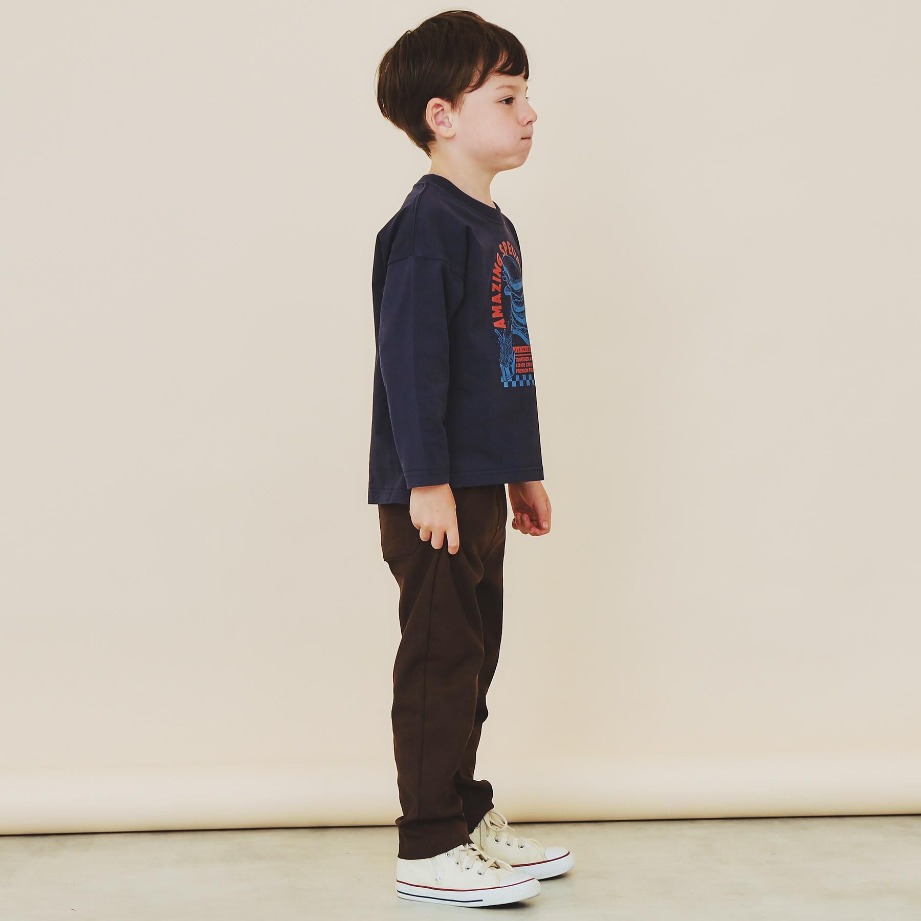 THE SHOP TK「【110-160】プリント長袖Tシャツ」|Tシャツ・カットソー|