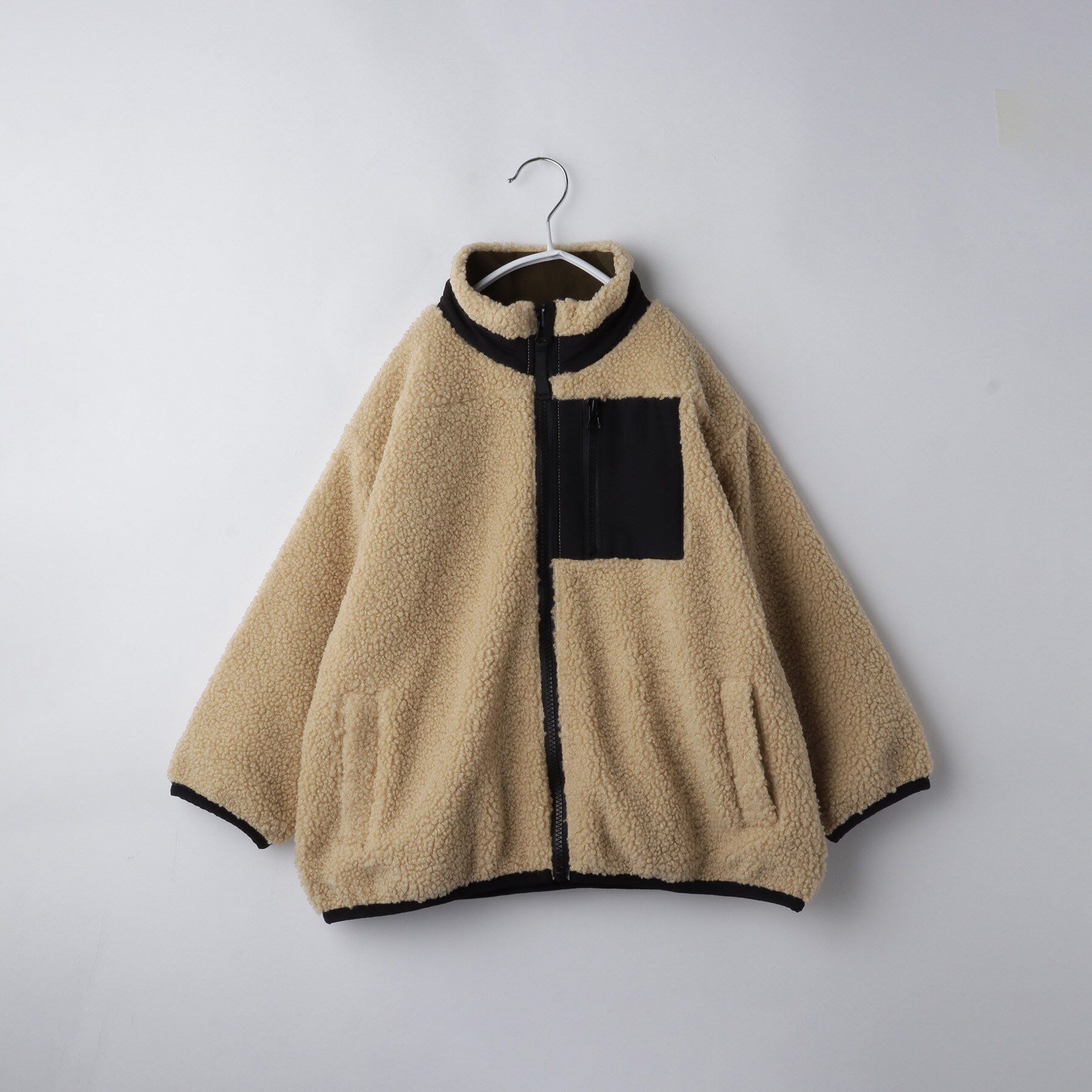 THE SHOP TK「【110－160】ボアリバーシブブルゾン/洗濯機OK」|ブルゾン・スタジャン|