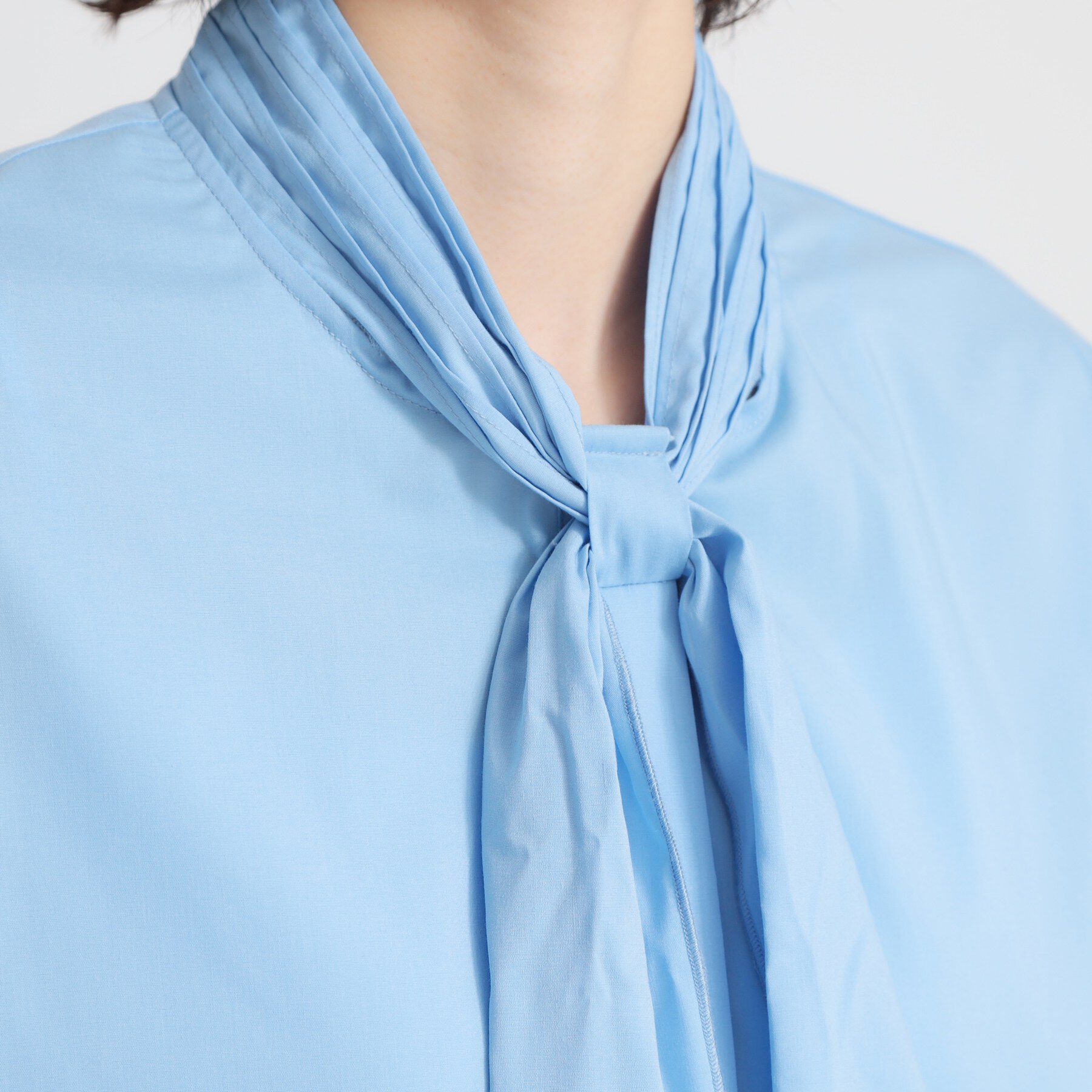 THE SHOP TK「【通勤・セレモニー】タックボウタイブラウス」|シャツ・ブラウス|