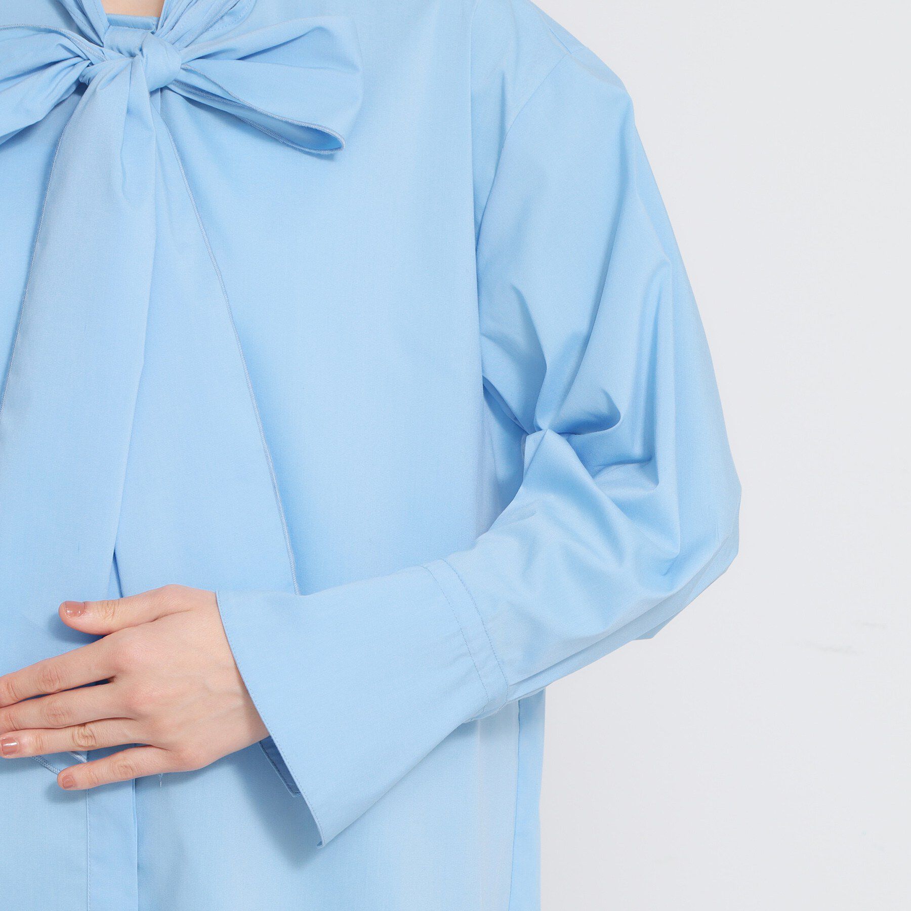 THE SHOP TK「【通勤・セレモニー】タックボウタイブラウス」|シャツ・ブラウス|