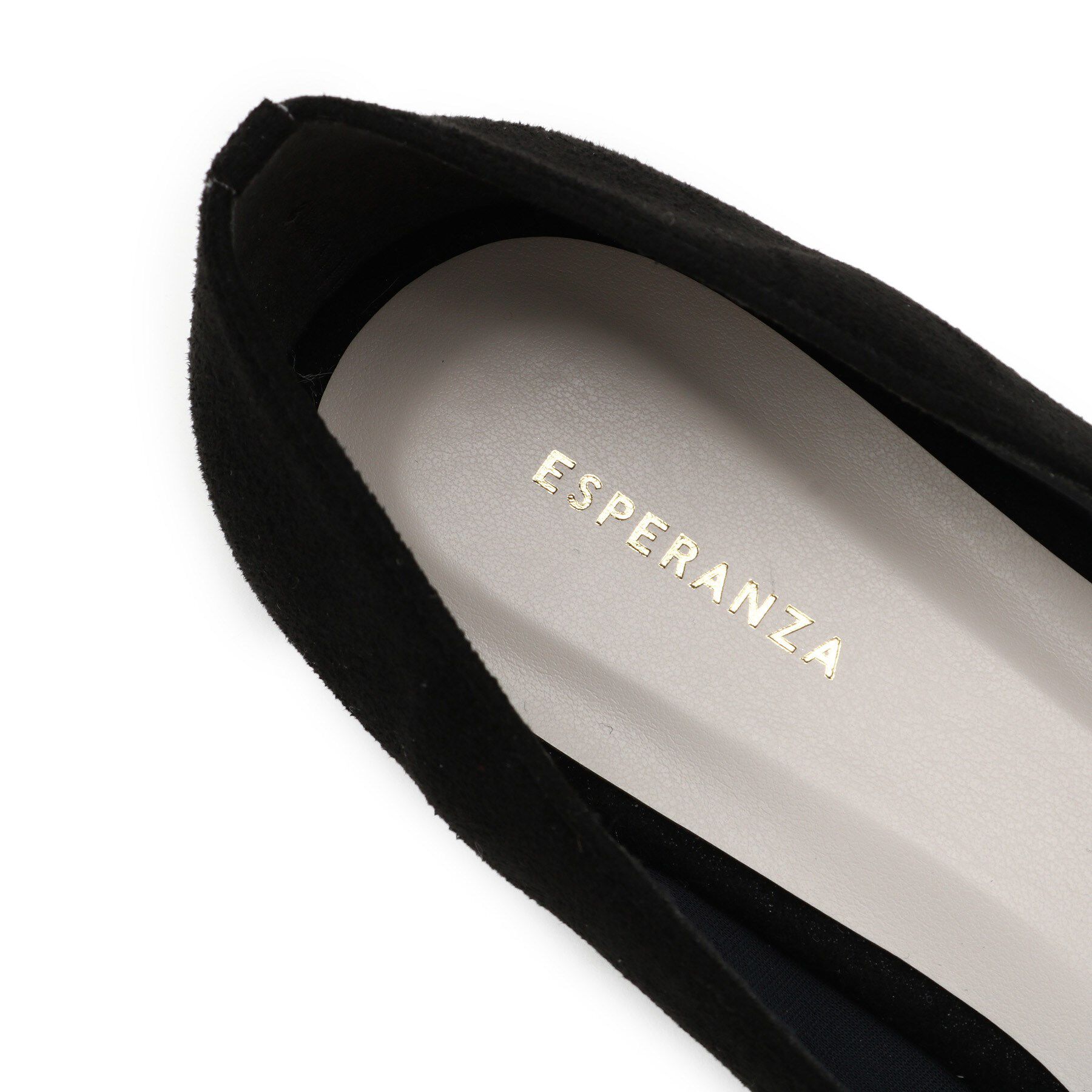 ESPERANZA「ビジューフェイクファーフラットパンプス」|パンプス|