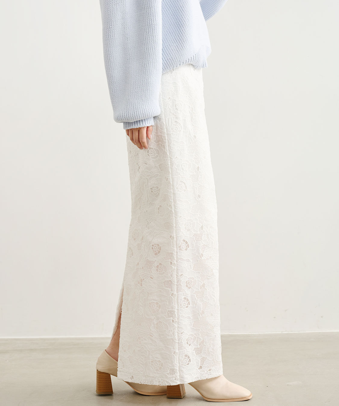COCO DEAL「レースロングタイトスカート」|スカート|