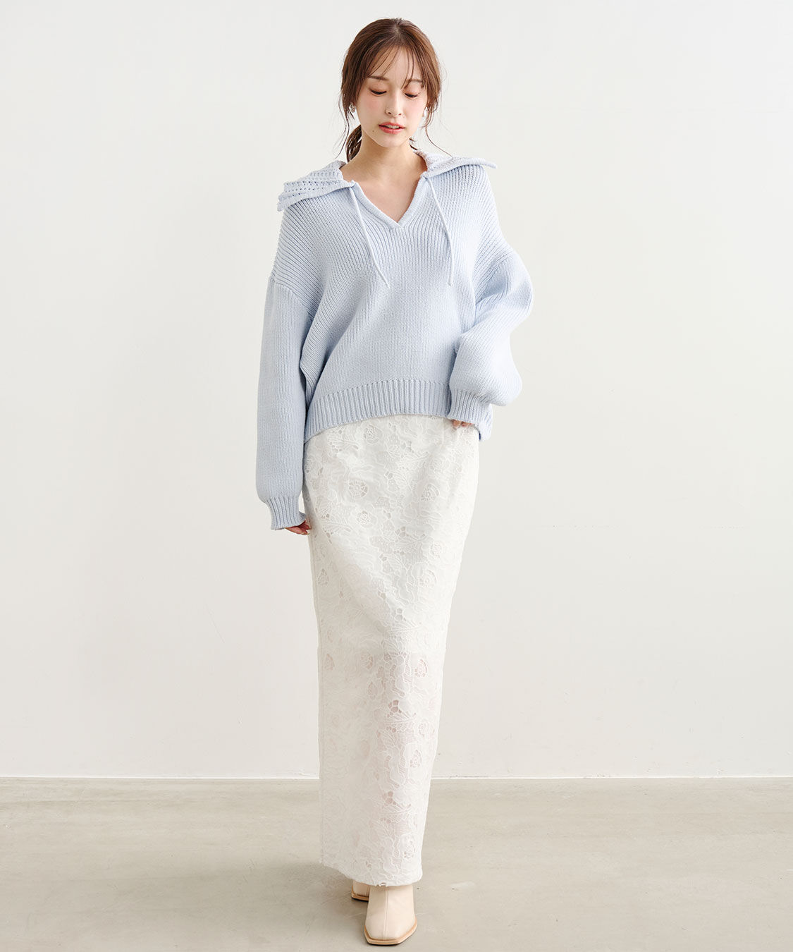 COCO DEAL「レースロングタイトスカート」|スカート|