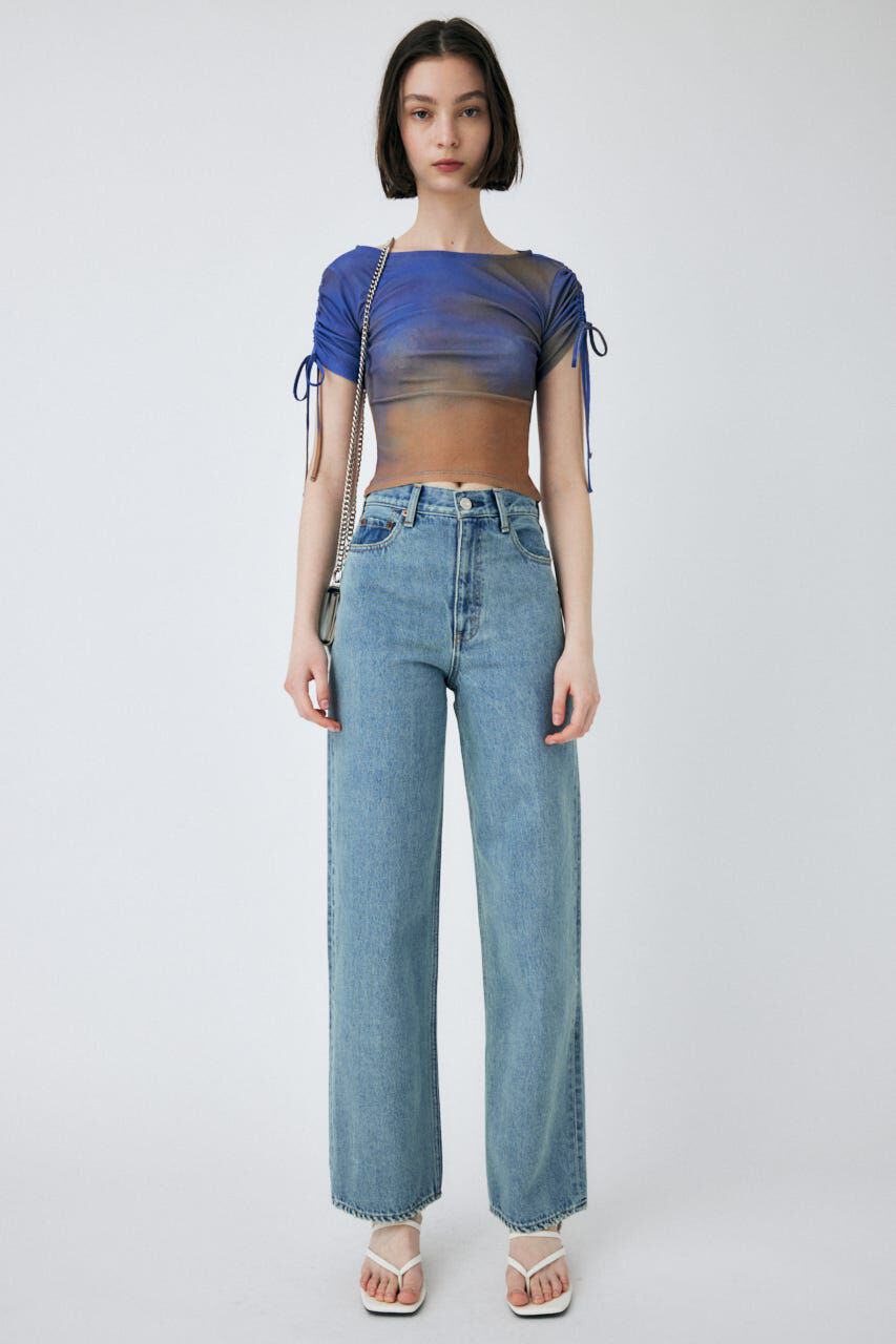 MOUSSY「HIGH WAIST STRAIGHT」|デニム|