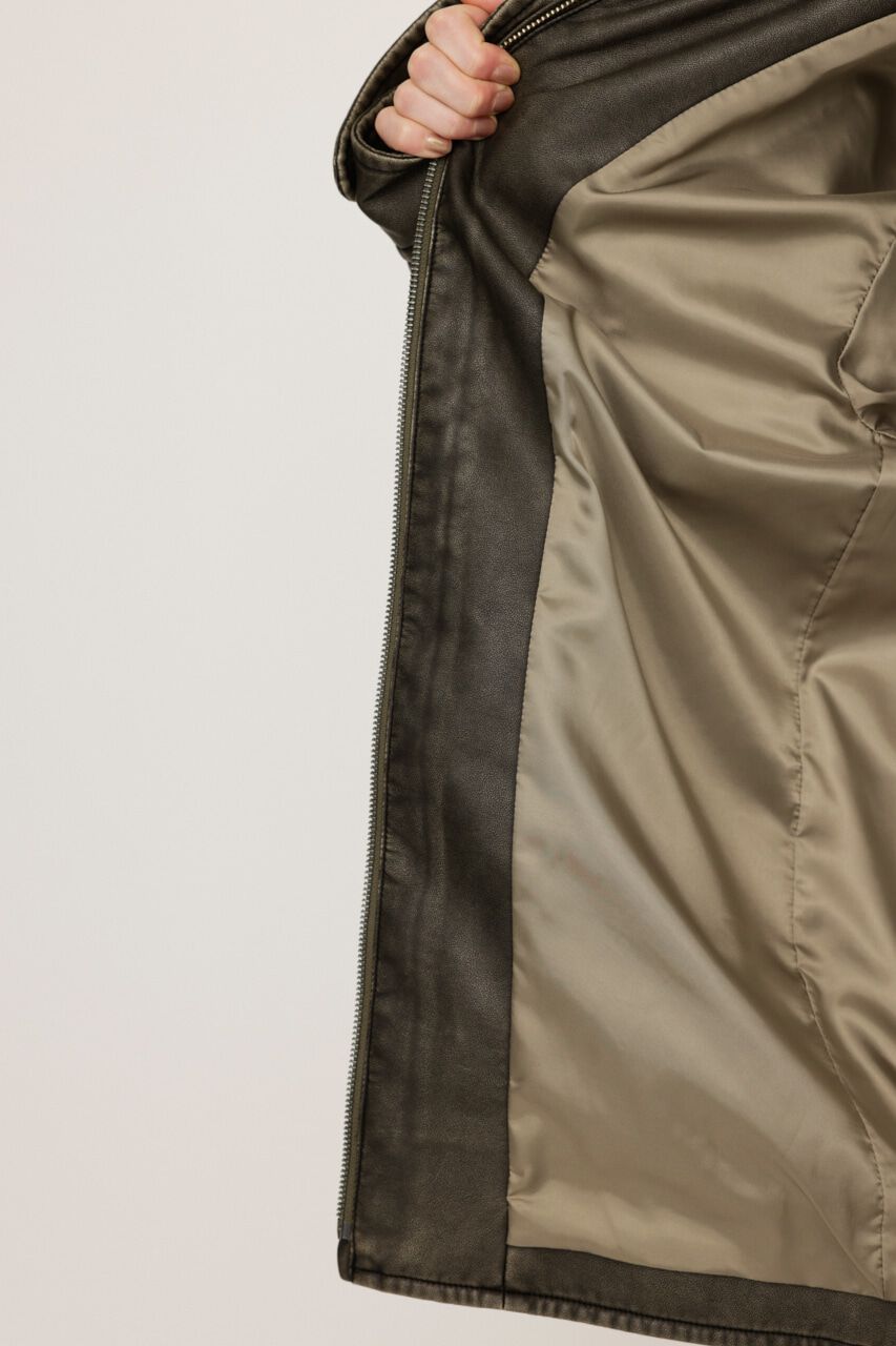 SLY「VINTAGE BOXY F／LEATHER ジャケット」|その他|