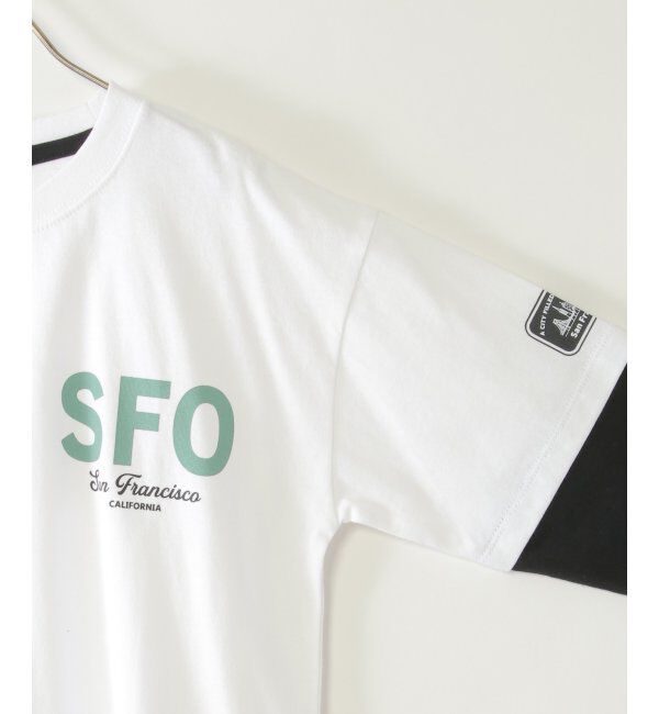 ikka kids「7分袖レイヤードロゴTシャツ（120~160cm）」|Tシャツ・カットソー|