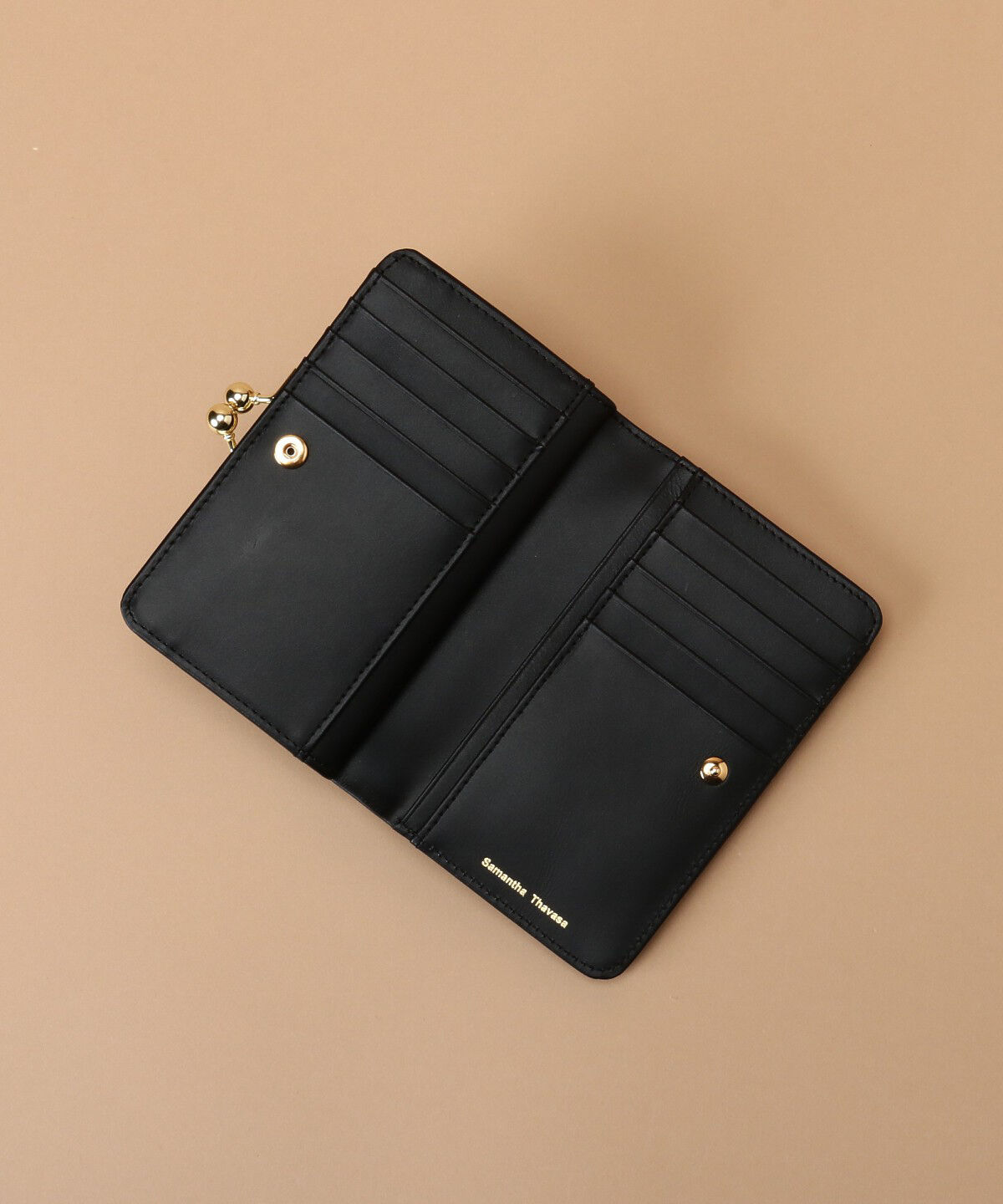 Samantha Thavasa「ラメレザービジュー 口金折財布」|財布|