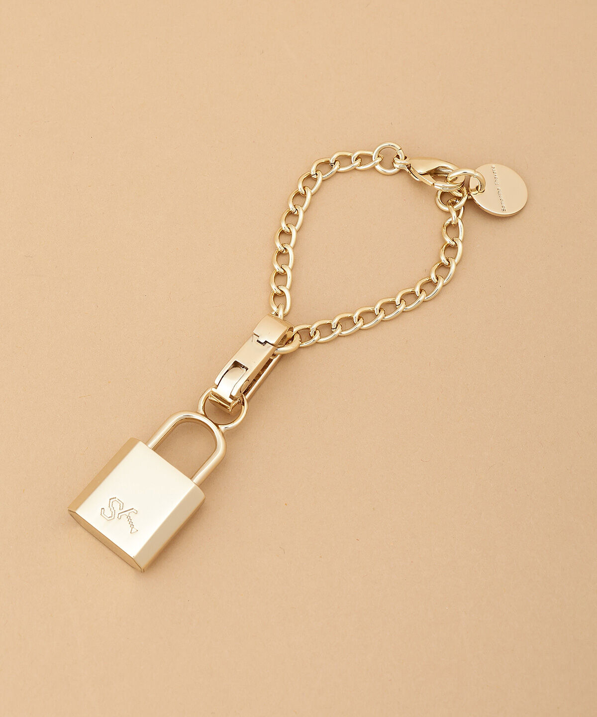 Samantha Thavasa「パドロックロゴチャーム（ゴールド）」|チャーム・キーホルダー|ゴールド