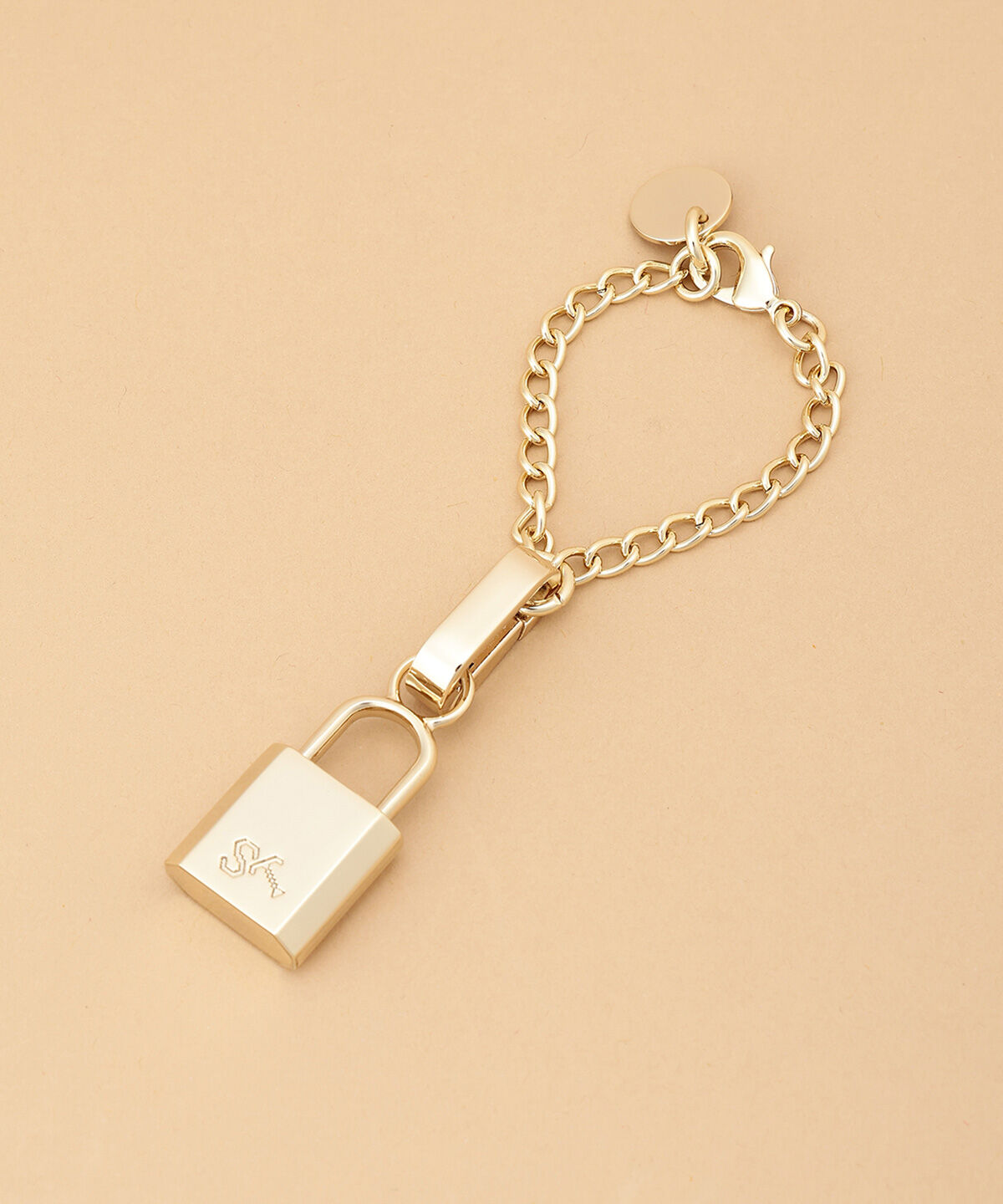 Samantha Thavasa「パドロックロゴチャーム（ゴールド）」|チャーム・キーホルダー|