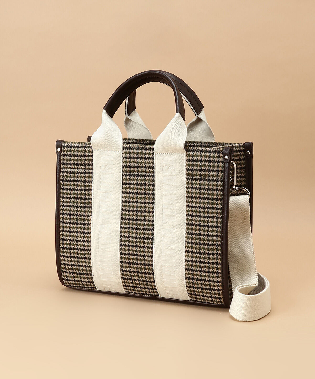 Samantha Thavasa「ガンクラブチェック スクエアトート」|トートバッグ|