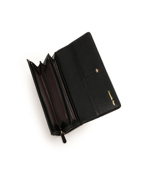  「シンプルビジューフラップ長財布」|財布|
