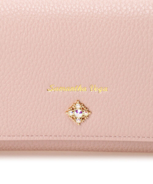  「シンプルビジューフラップ長財布」|財布|