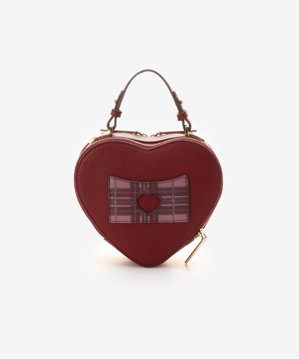 Samantha Vega「チェック柄ハートモチーフバッグ」|ハンドバッグ|
