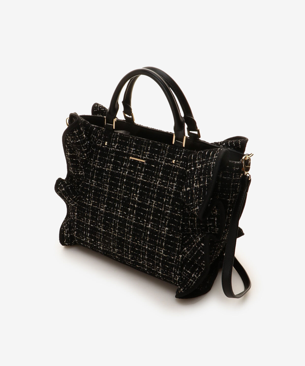 Samantha Vega「ツイードフリルトート(大)」|ハンドバッグ|