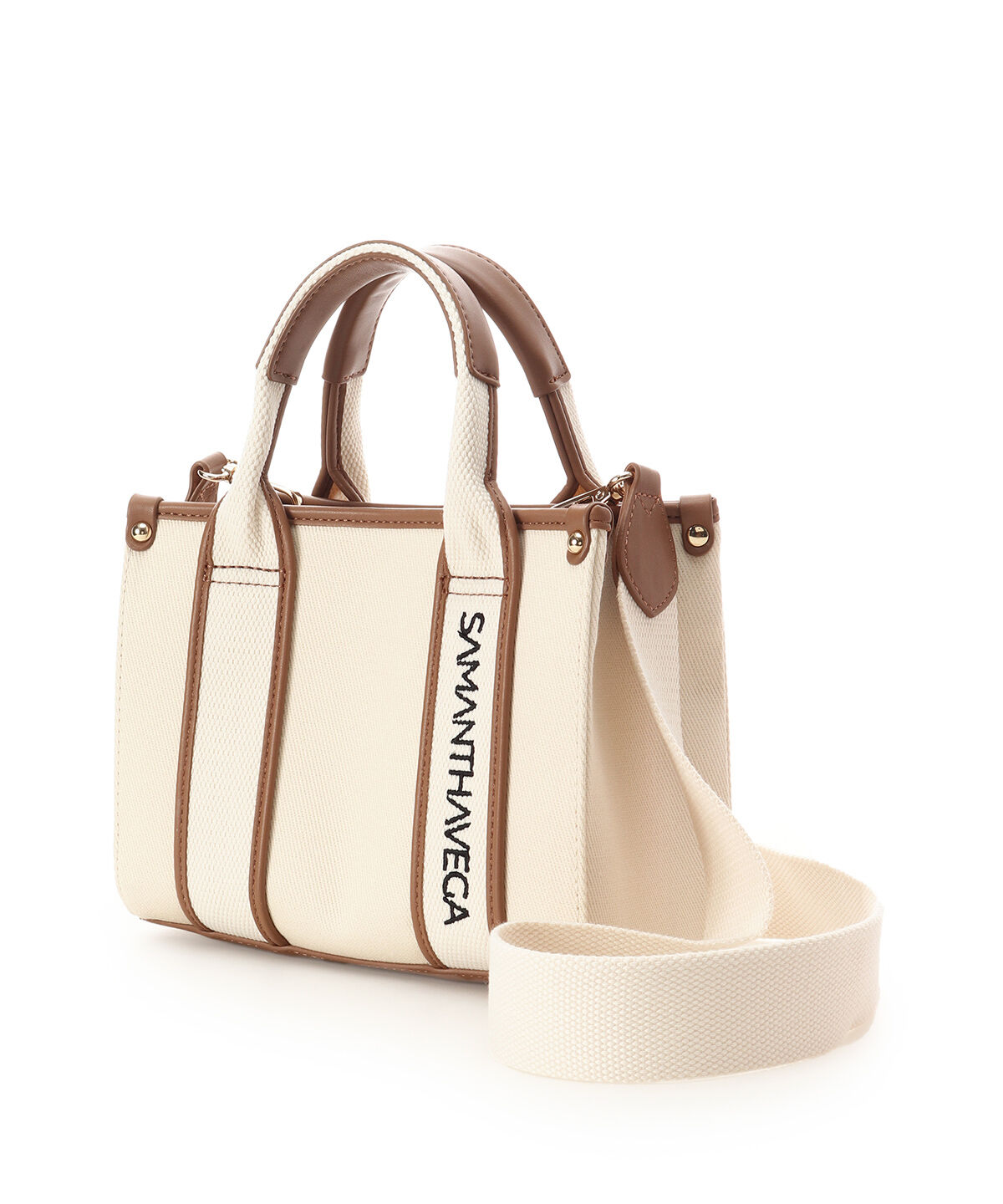 Samantha Vega「ロゴテープキャンバスショルダーバッグ（ミニ）」|ショルダー・メッセンジャー|