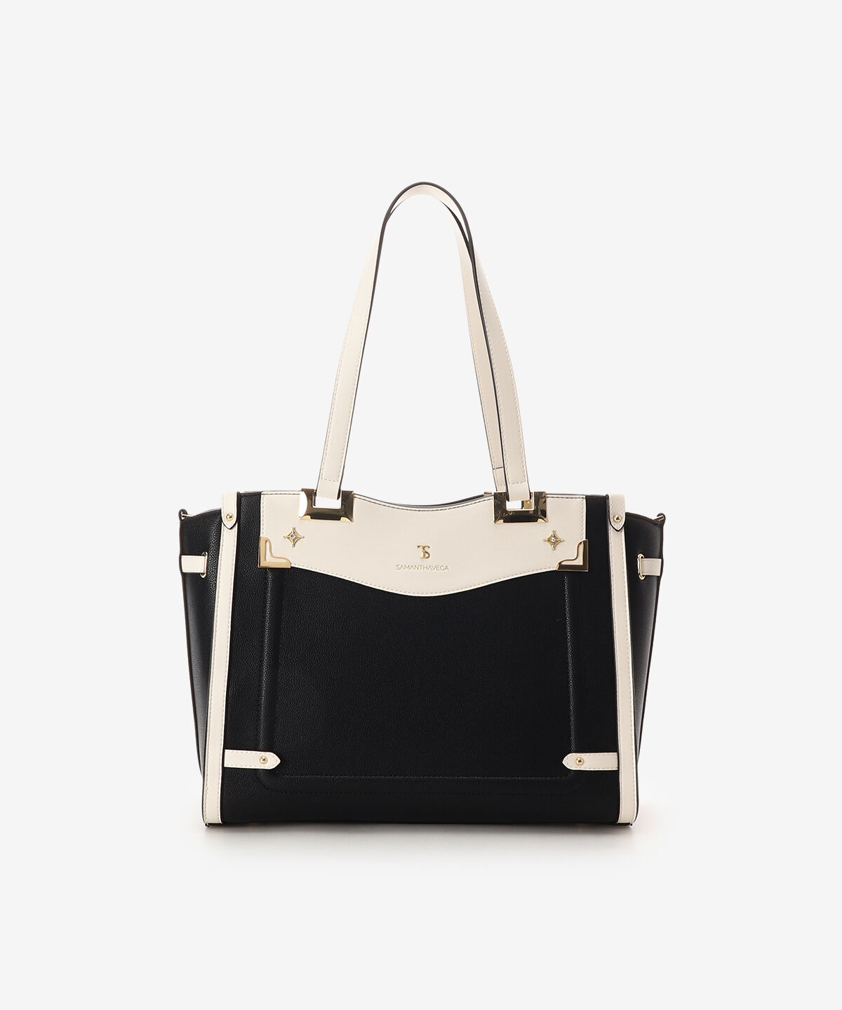Samantha Vega「サイドダイヤカットトートバッグ」|トートバッグ|ブラック