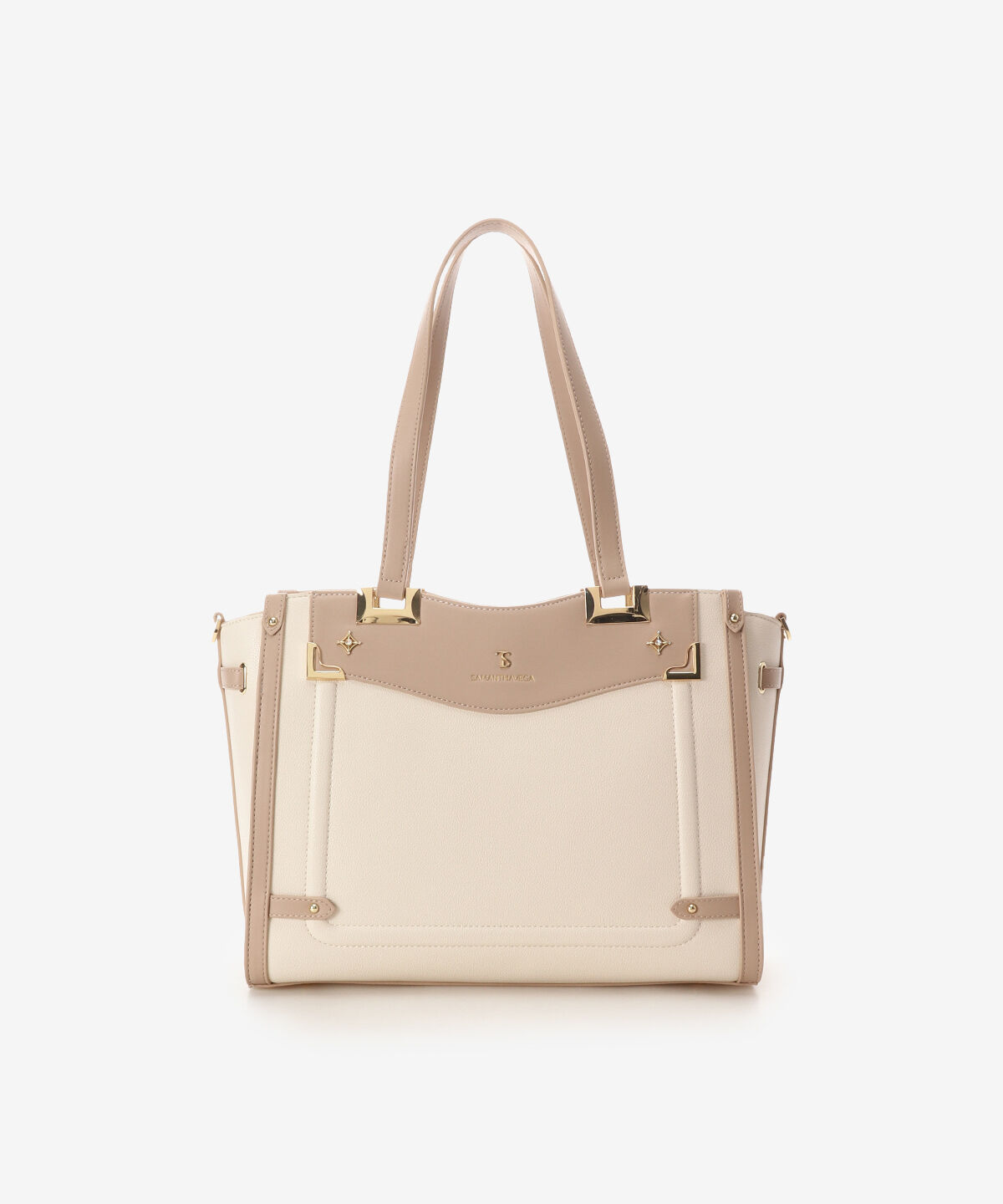 Samantha Vega「サイドダイヤカットトートバッグ」|トートバッグ|オフホワイト