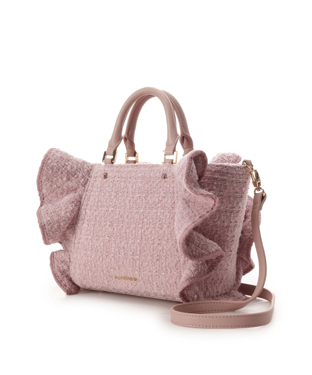 Samantha Vega「ツイードフリルハンドバッグ（小）」|ハンドバッグ|