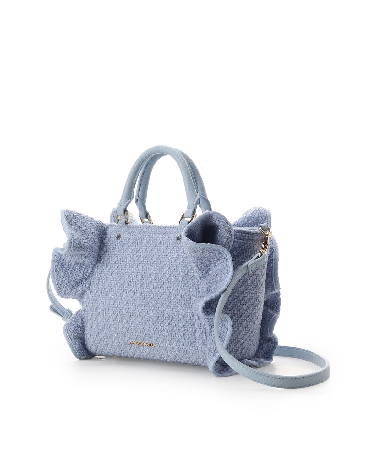 Samantha Vega「ツイードフリルハンドバッグ（小）」|ハンドバッグ|