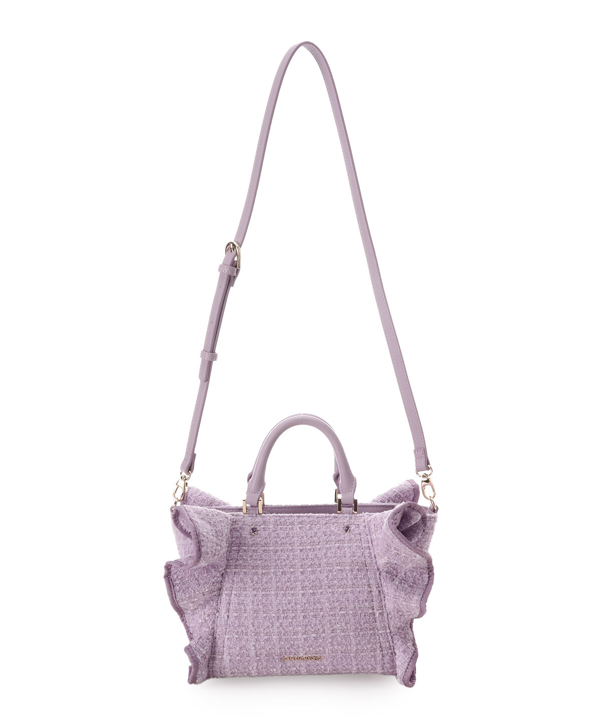Samantha Vega「ツイードフリルハンドバッグ（小）」|ハンドバッグ|