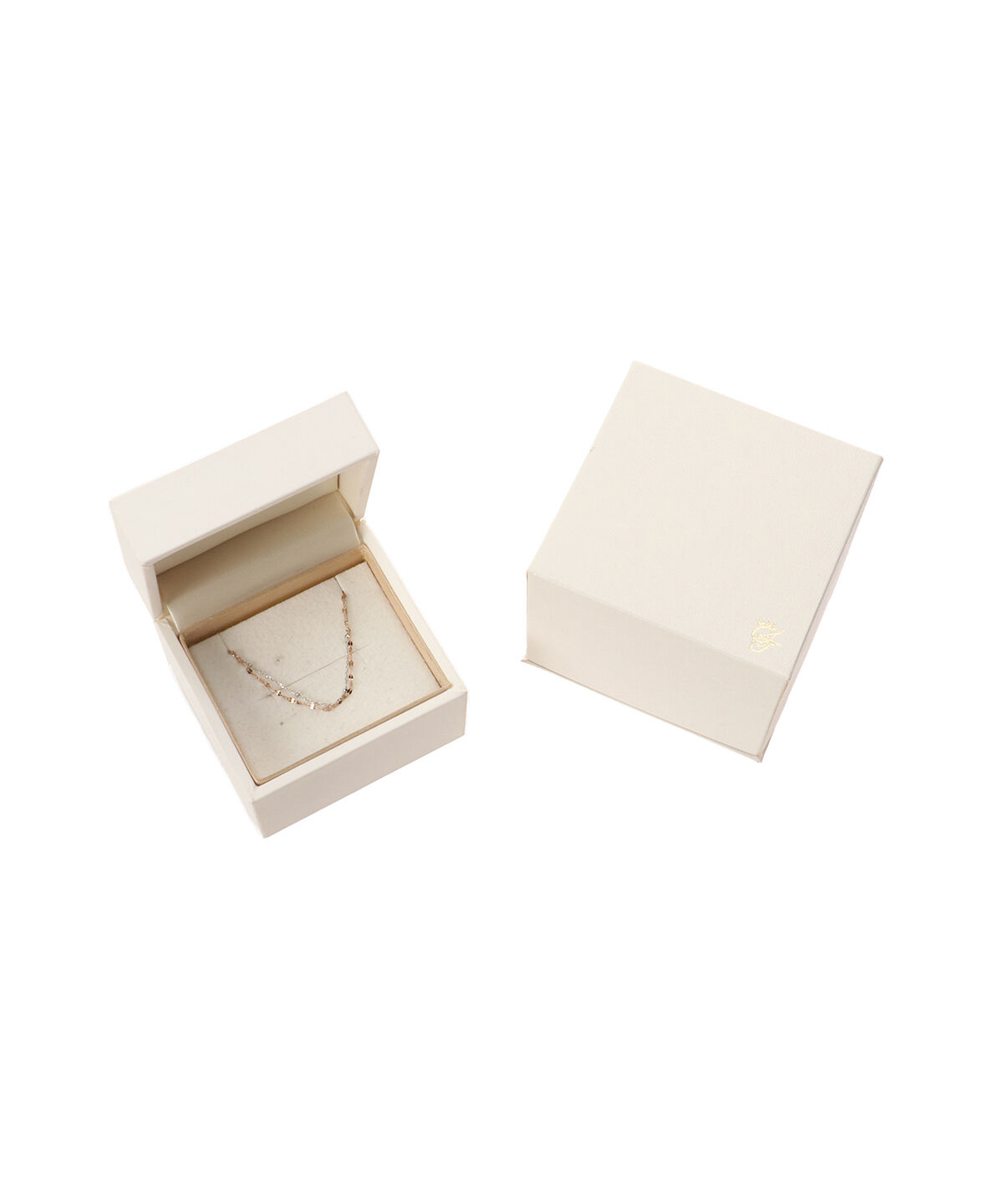 Samantha Tiara「K10 PG&times;WG 2連チェーン マグネット ブレスレット」|ブレスレット・バングル|