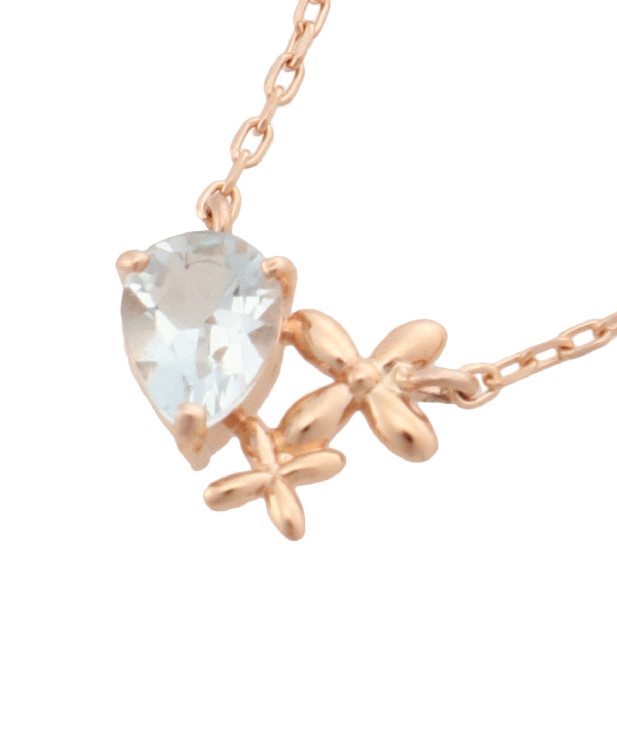 Samantha Tiara「K10PG アクアマリンネックレス≪3月 誕生石≫」|ネックレス|