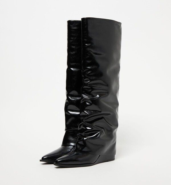 ODETTE E ODILE「＜SY＞ カバードウェッジ ロングブーツ65&uarr;」|ロングブーツ|