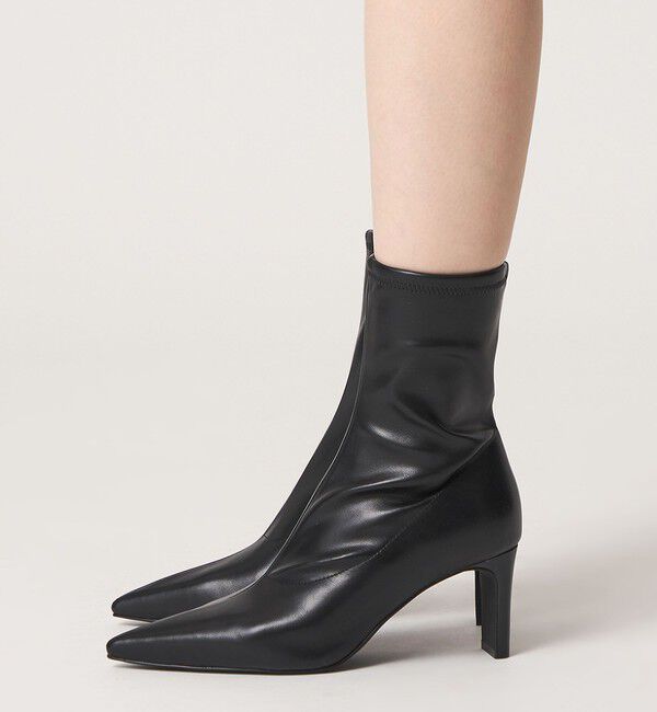 ODETTE E ODILE「＜SY＞ ポインテッドストレッチ ショートブーツ70&uarr;」|ショートブーツ|