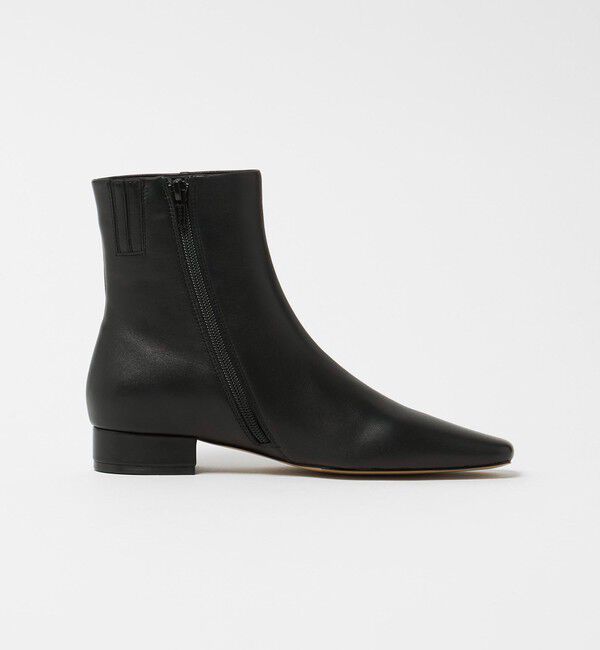 ODETTE E ODILE「ナロースクエアプレーン ショートブーツ25&uarr;」|ショートブーツ|