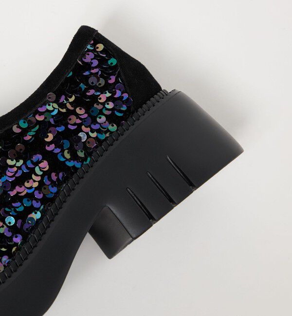 ODETTE E ODILE「＜SY＞ ラウンド スリッポン スパンコール フラット55&uarr;」|スリッポン|