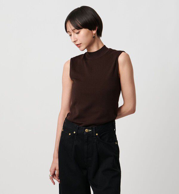 UNITED ARROWS「ハイネック ノースリーブ ニット ウォッシャブル」|ニット・セーター|