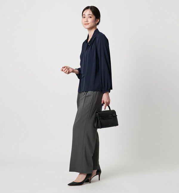 UNITED ARROWS「ボウタイ ロングスリーブ ブラウス‐ウォッシャブル‐」|シャツ・ブラウス|