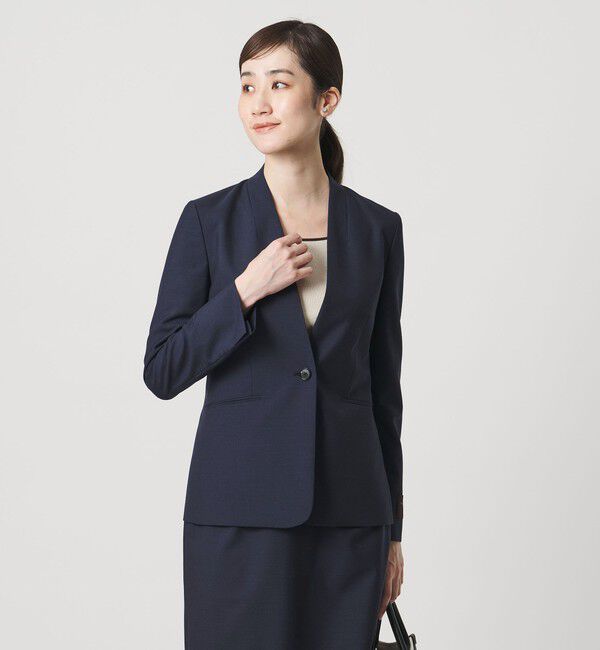 UNITED ARROWS「Vitale Barberis Canonico ノーラペルジャケット 26SS」|ノーカラージャケット|