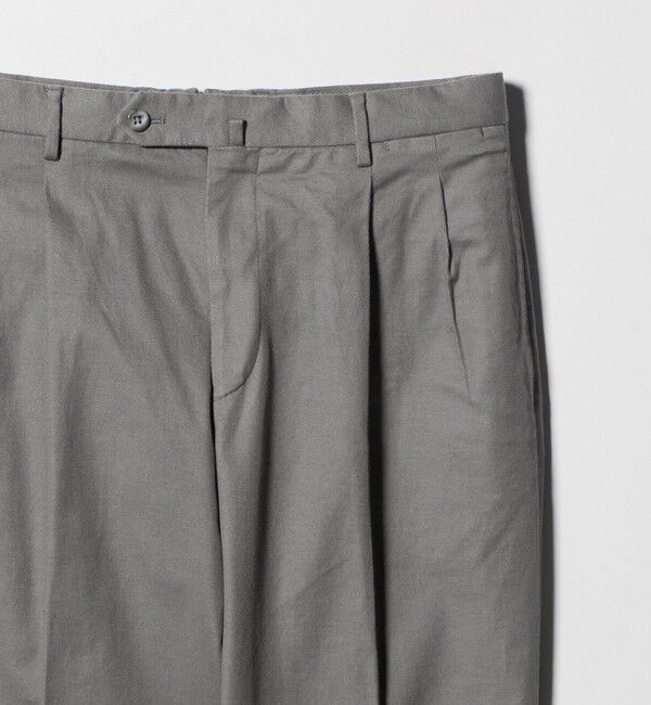UNITED ARROWS「ツイル カルゼ ２プリーツ キャロット パンツ」|チノ|