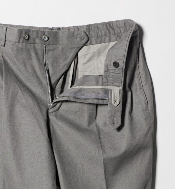 UNITED ARROWS「ツイル カルゼ ２プリーツ キャロット パンツ」|チノ|