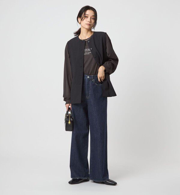 UNITED ARROWS green label relaxing「［size SHORT/TALLあり］ワイド デニム パンツ」|デニム|