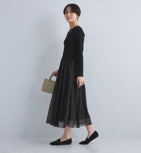 UNITED ARROWS green label relaxing「チュール ドッキング ワンピース -ウォッシャブル-」|ワンピース|