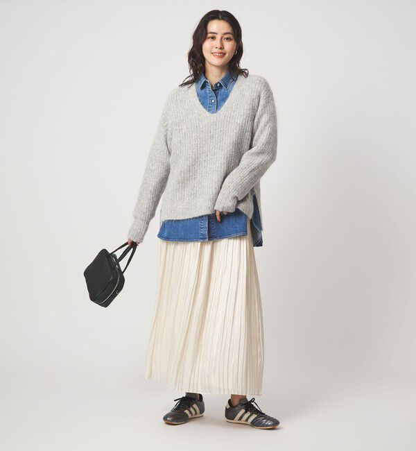 UNITED ARROWS green label relaxing「アルパカブレンド アゼ Vネック プルオーバー ニット」|ニット・セーター|