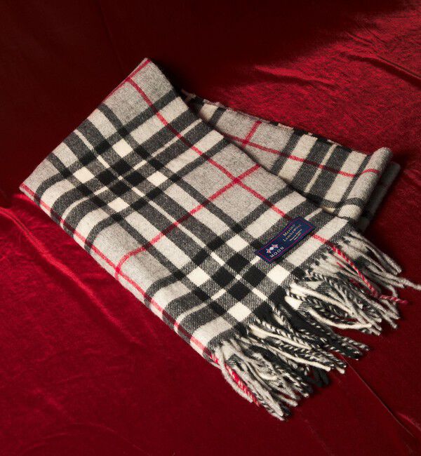 UNITED ARROWS green label relaxing「＜MOON＞チェック 50 マフラー」|マフラー|LT.GRAY