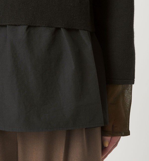 UNITED ARROWS green label relaxing「ポロニット ドッキング プルオーバー」|ニット・セーター|