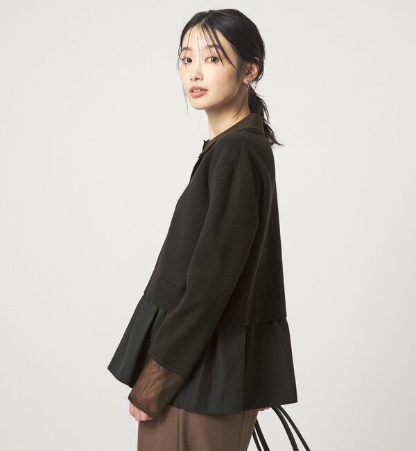 UNITED ARROWS green label relaxing「ポロニット ドッキング プルオーバー」|ニット・セーター|