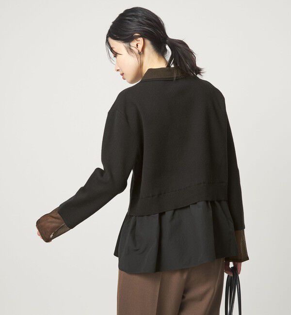 UNITED ARROWS green label relaxing「ポロニット ドッキング プルオーバー」|ニット・セーター|