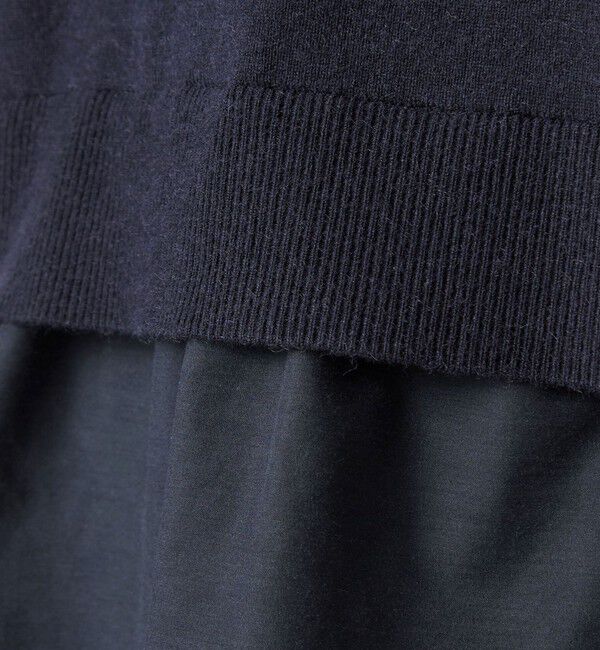 UNITED ARROWS green label relaxing「ポロニット ドッキング プルオーバー」|ニット・セーター|