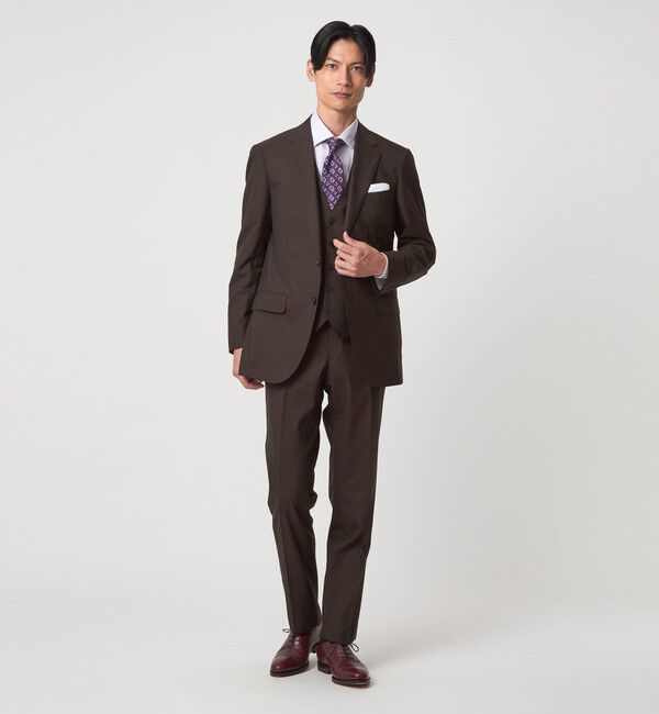 UNITED ARROWS green label relaxing「REDA トロピカル 無地 スリム ノープリーツ スーツパンツ」|スーツ|