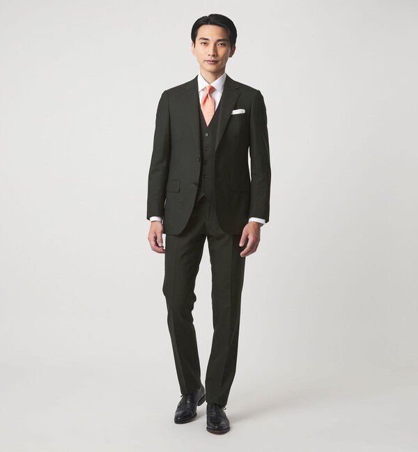 UNITED ARROWS green label relaxing「REDA トロピカル 無地 スリム ノープリーツ スーツパンツ」|スーツ|